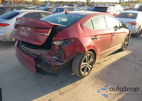 2017 Hyundai Elantra Limited из США, поврежденный, VIN KMHD84LF1HU339352